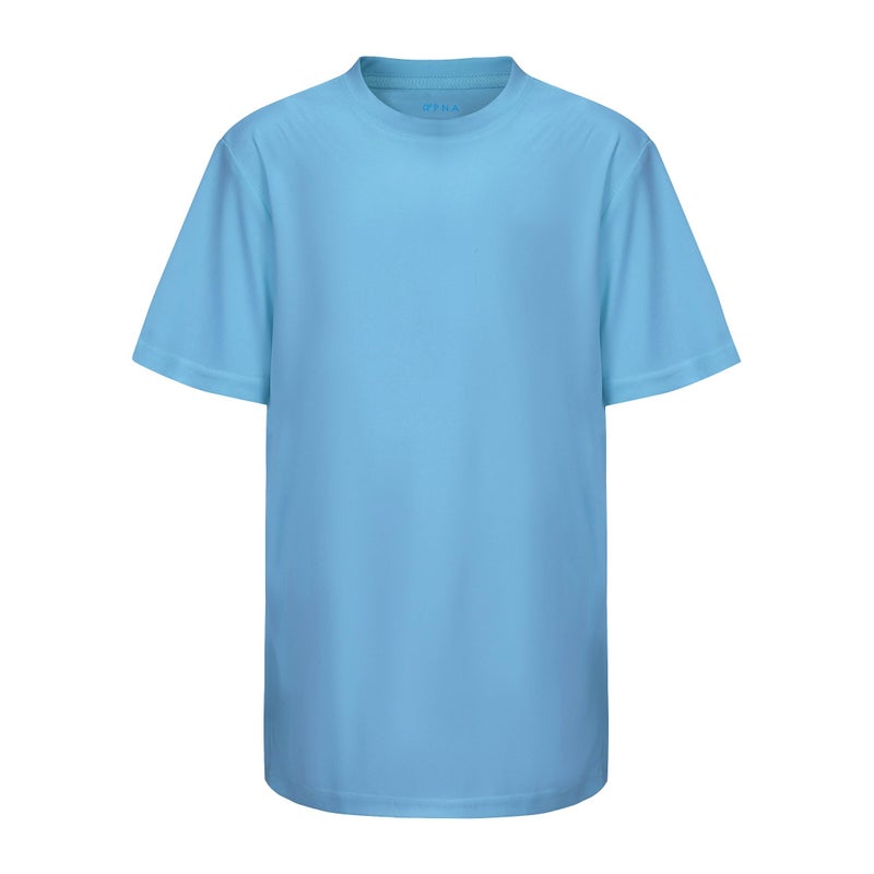 Opna Youth Boys Dri Fit Athletic T Shirts for Boys & Girls Sports Undershirt â€“ Youth & Teen Sizes CAROBLU-M Light Blue - Image 3